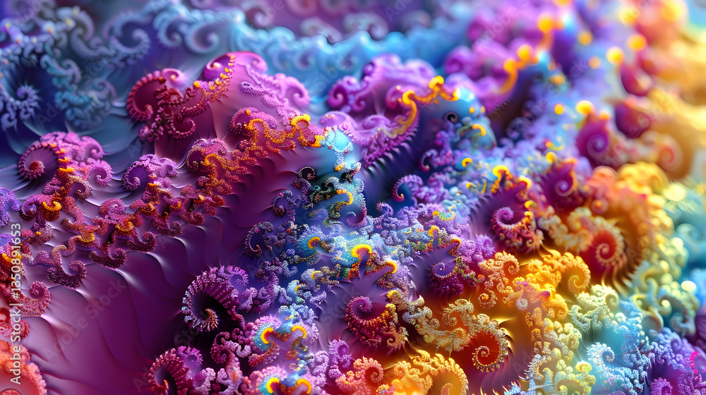 Fototapeta premium Colorful Abstract Fractal Design