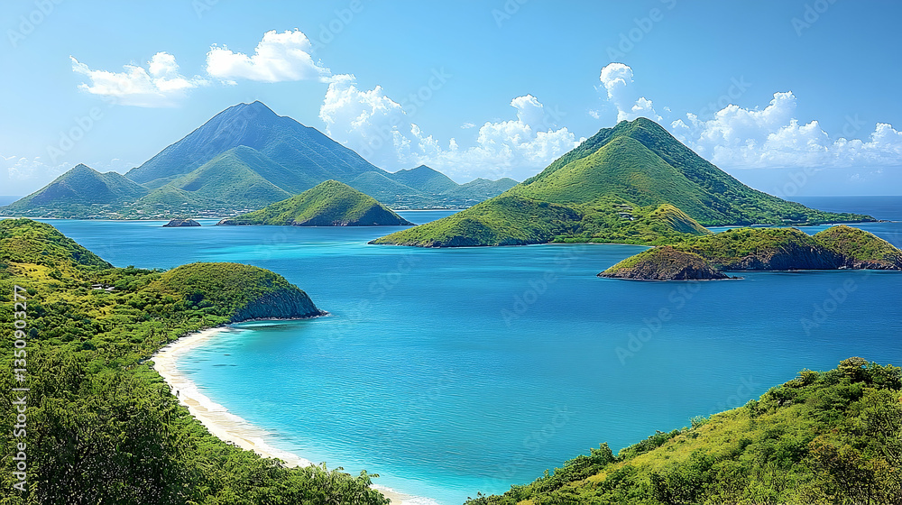 Tropical islands with turquoise water Tropical islands with turquoise water