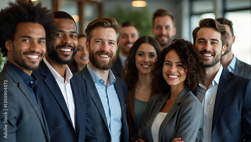 Diverse Business Team Portrait: Smiling Multiethnic Professionals and Executive Leaders in Office - Stock Photo with Space for Your Text Diverse Business Team Portrait: Smiling Multiethnic Professionals and Executive Leaders in Office - Stock Photo with Space for Your Text