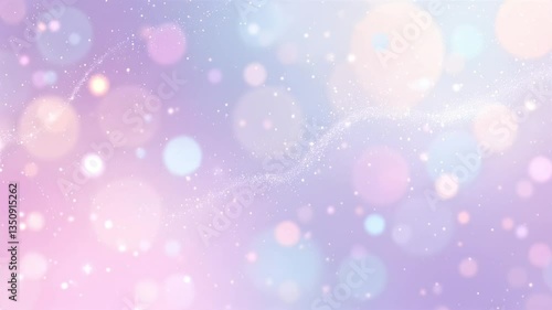 Delicate pastel gradients in soft purples mint greens and pearl pinks shimmer and sparkle like magical fairy dust drifting in the air Abstract slow animated color gradients background