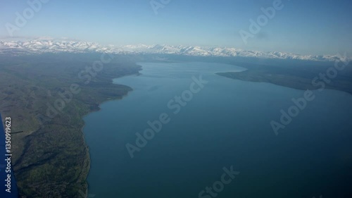 Wallpaper Mural Aerial of Tustumena Lake Alaska Torontodigital.ca