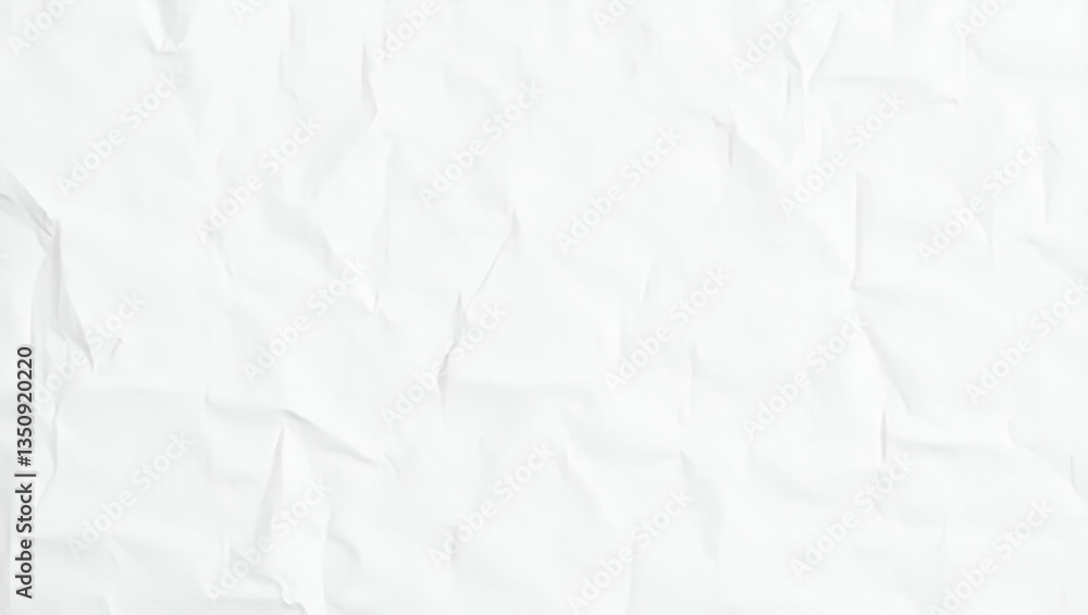 Obraz premium Flat Recycled white creased paper background from a paper packing. Crumpled white paper texture concept concept as Recycled white creased paper background crumpled texture from paper packing for eco f