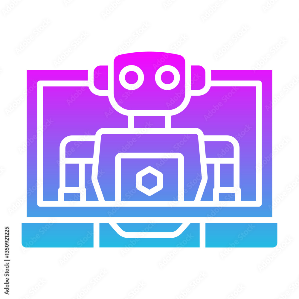 Fototapeta premium Artificial intelligence Icon