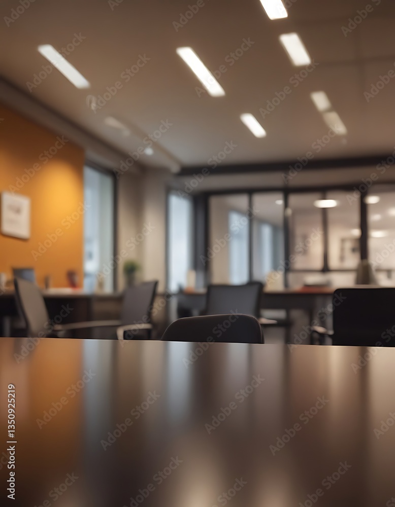 Blurred office seminar background Blurred office seminar background