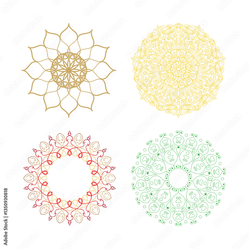 Fototapeta premium Elegant Mandala Designs for Modern Decor: Unique Patterns for Creative Projects and Spiritual Inspiration