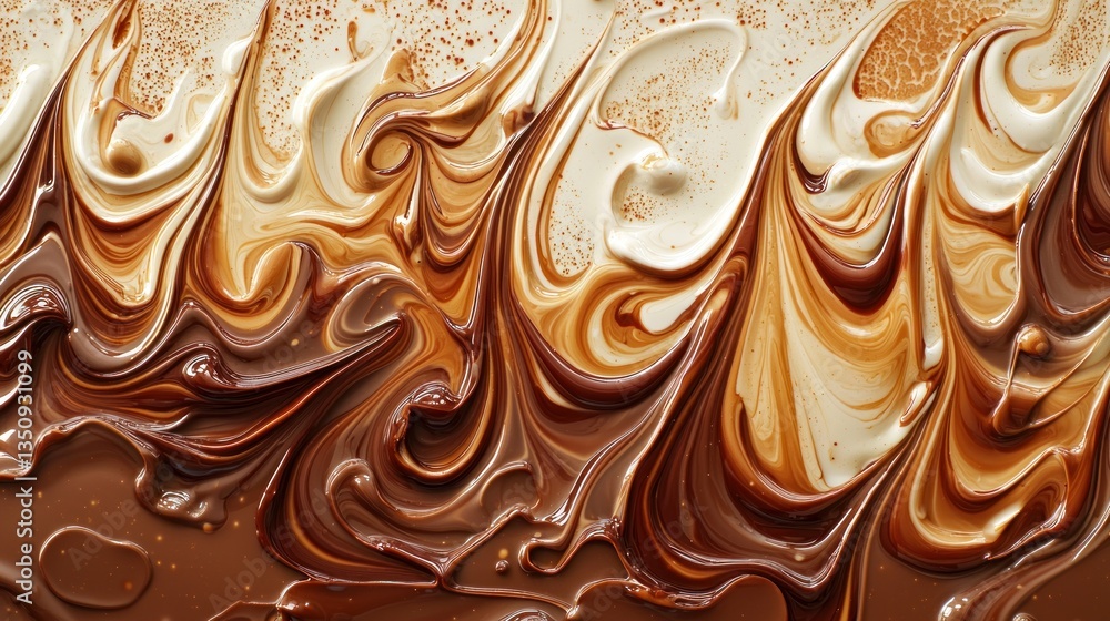 Swirling Chocolate Delight: A Symphony of Brown Hues Swirling Chocolate Delight: A Symphony of Brown Hues