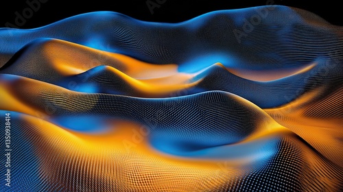Gravity waves and quantum particles merge in a surreal dance, exploring the fabric of spacetime.
