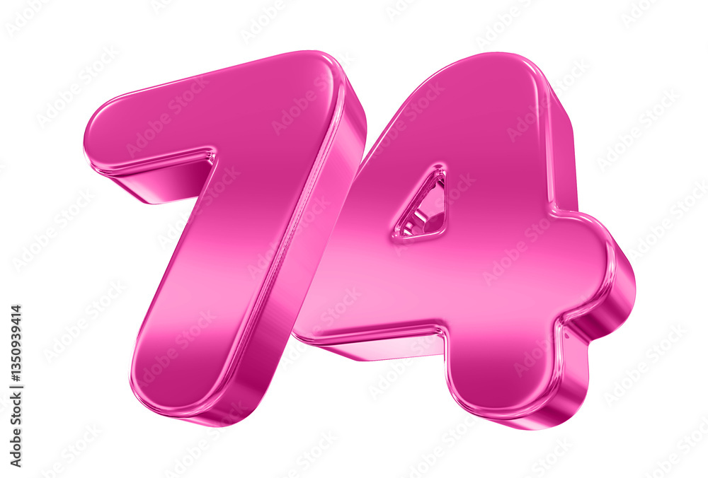 Pink Number 74 Pink Number 74