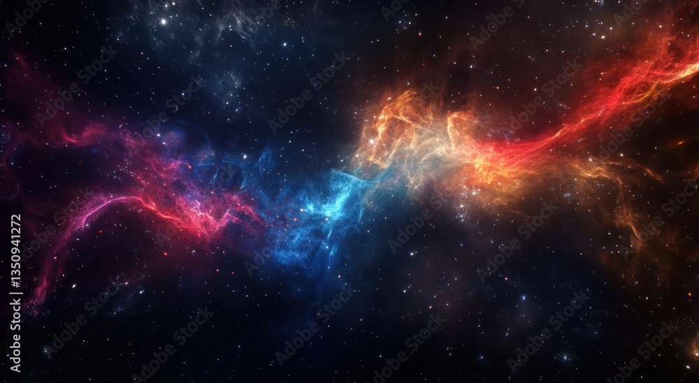 Obraz premium Colorful Nebulae And Stars Are Beautifully Displayed In The Universe