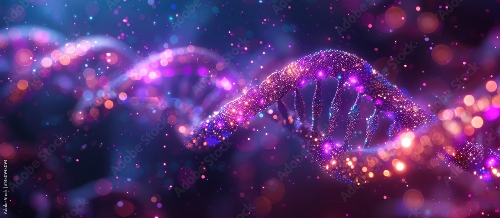 DNA helix glowing in vibrant colors, abstract background DNA helix glowing in vibrant colors, abstract background