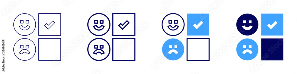 Feedback compilation icon in 4 different styles. Thin Line, Line, Bold Line, Duotone. Duotone style. Editable stroke Feedback compilation icon in 4 different styles. Thin Line, Line, Bold Line, Duotone. Duotone style. Editable stroke