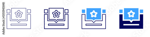 Feedback construct icon in 4 different styles. Thin Line, Line, Bold Line, Duotone. Duotone style. Editable stroke