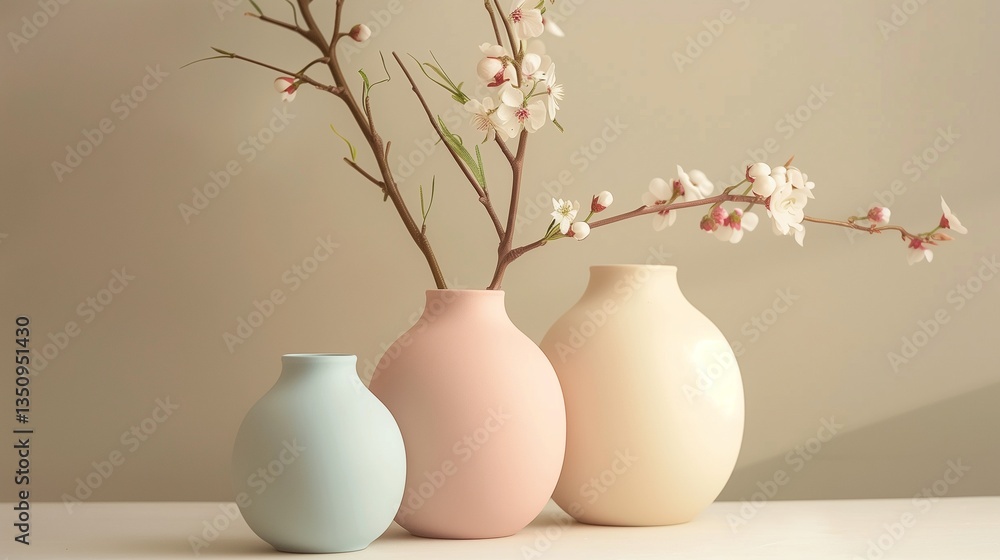 A round ceramic vase with a matte pastel finish, perfect for floral arrangements. A round ceramic vase with a matte pastel finish, perfect for floral arrangements.