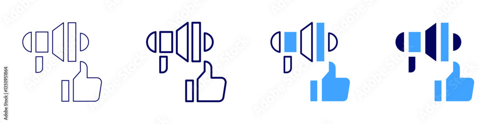Feedback training icon in 4 different styles. Thin Line, Line, Bold Line, Duotone. Duotone style. Editable stroke Feedback training icon in 4 different styles. Thin Line, Line, Bold Line, Duotone. Duotone style. Editable stroke
