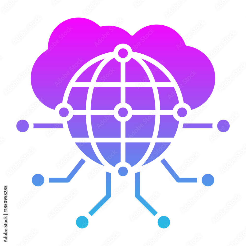 Cloud computing Icon Cloud computing Icon