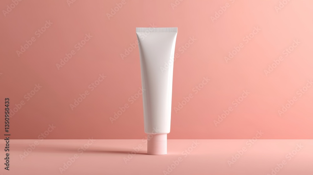 Glossy Plastic Cosmetic Cream Tube Branding Mockup, box package, 3d mockup Glossy Plastic Cosmetic Cream Tube Branding Mockup, box package, 3d mockup