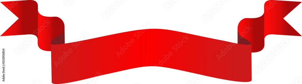 Obraz premium Red Ribbon Banner