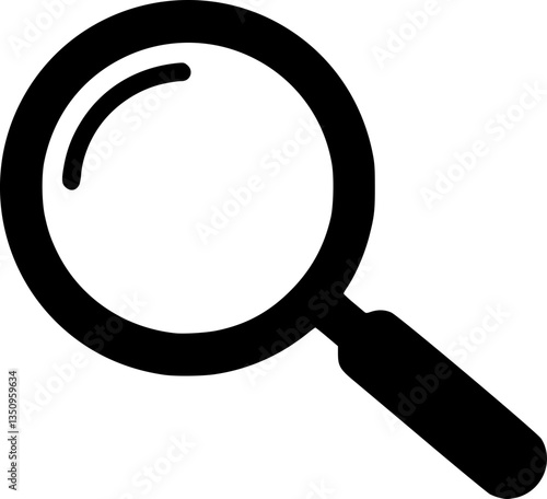 Simple vector icon magnifying glass
