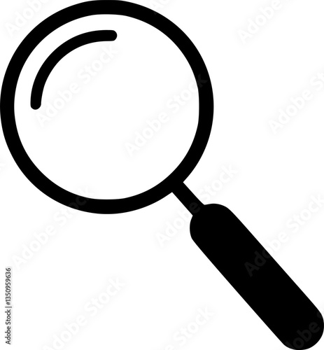Simple vector icon magnifying glass
