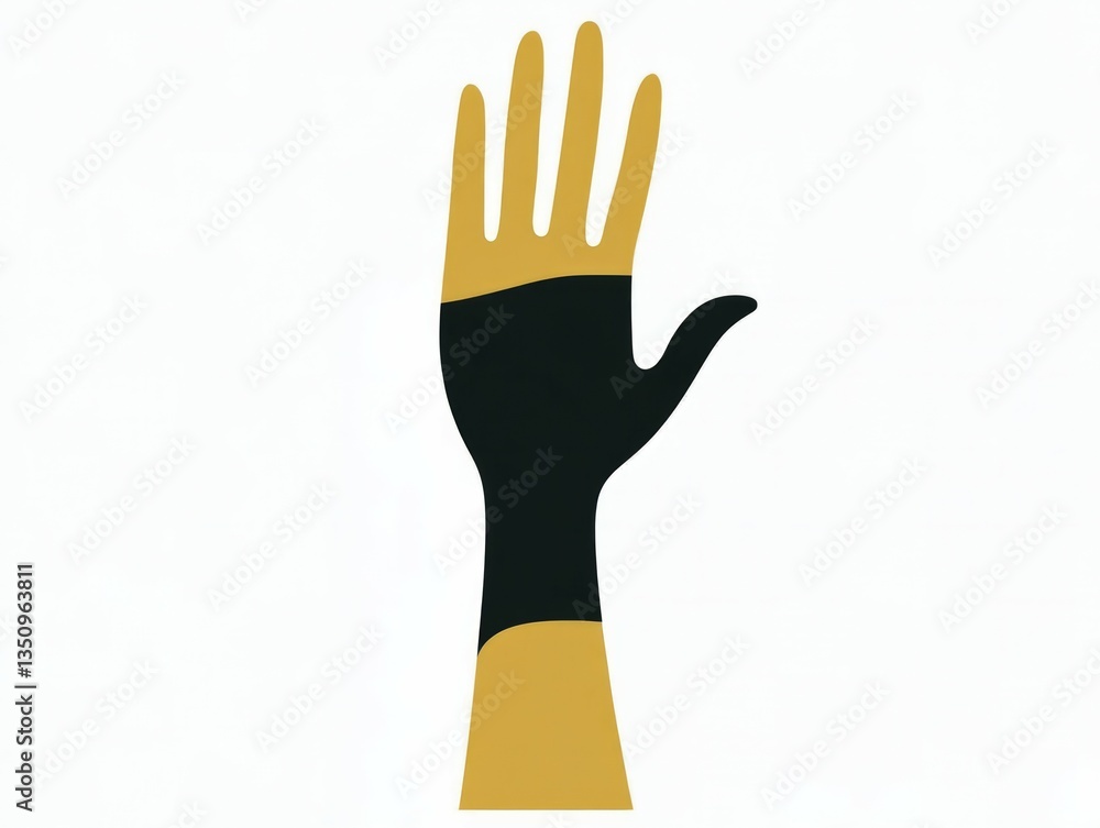 Obraz premium raising hand icon 