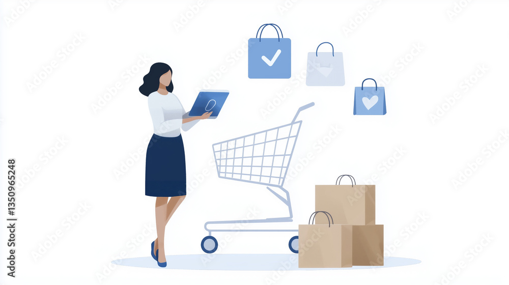 Customer service representative assisting online shopper via chat Customer service representative assisting online shopper via chat