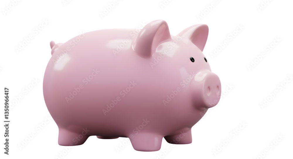 Piggy Bank isolated on white and transparent background. Piggy Bank isolated on white and transparent background.