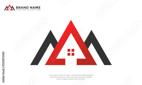 Upward House Logo. Dynamic home logo featuring a roof combined with an upward arrow. Symbolizes growth, progress, and stability. Ideal for real estate, construction, or investment firms.