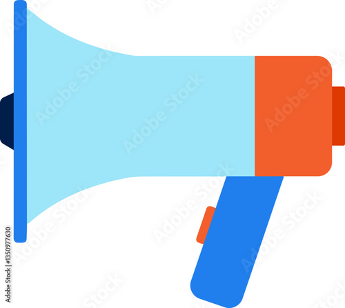 Colorful Vector Megaphone Icon for Marketing and Announcements
