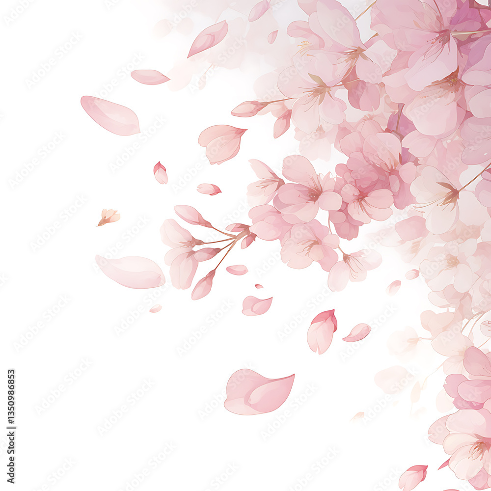 Creative 2D Doodle Floral Illustrations on White Background Creative 2D Doodle Floral Illustrations on White Background
