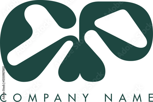 Creative Abstract Initial Letter GP Logo Design