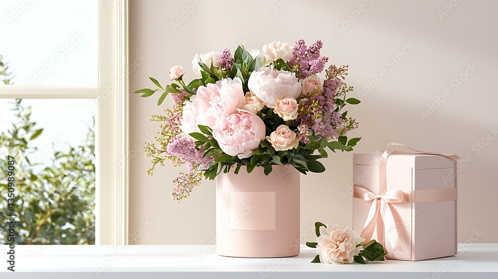 Spring floral arrangement in nature beautiful flowers in a soft environment Spring floral arrangement in nature beautiful flowers in a soft environment