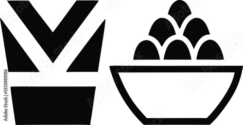 Photography Silhouette of Dates and Water Symbolizing the Iftar Meal