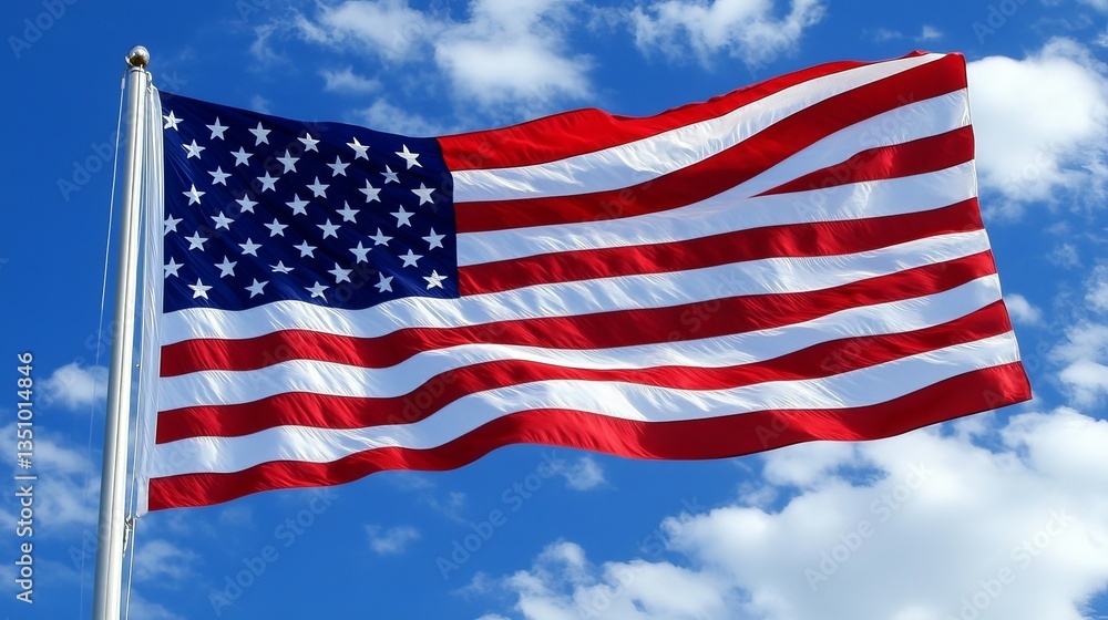 Fototapeta premium USA flag. United States America. USA flag icon