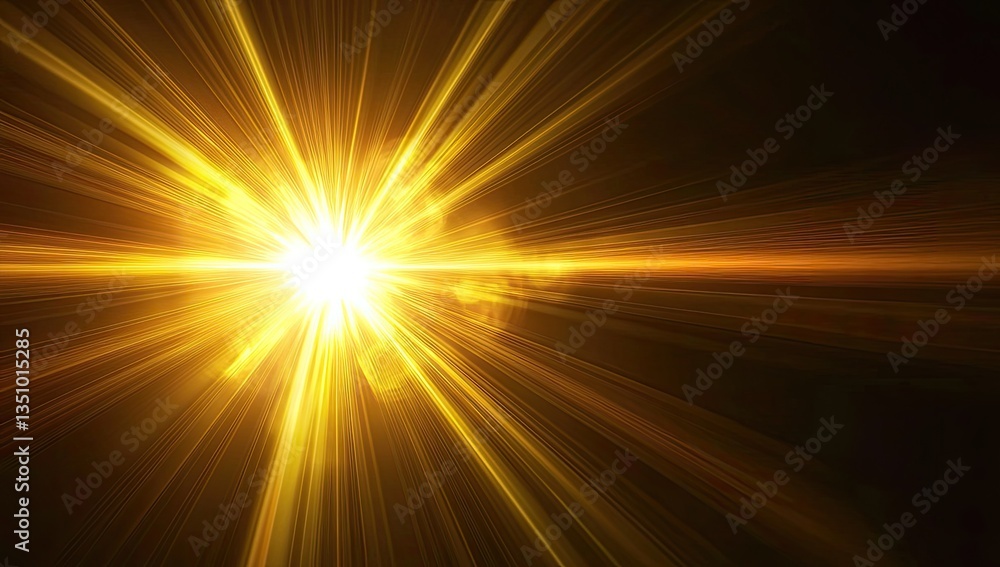 Radiant golden light explosion Radiant golden light explosion