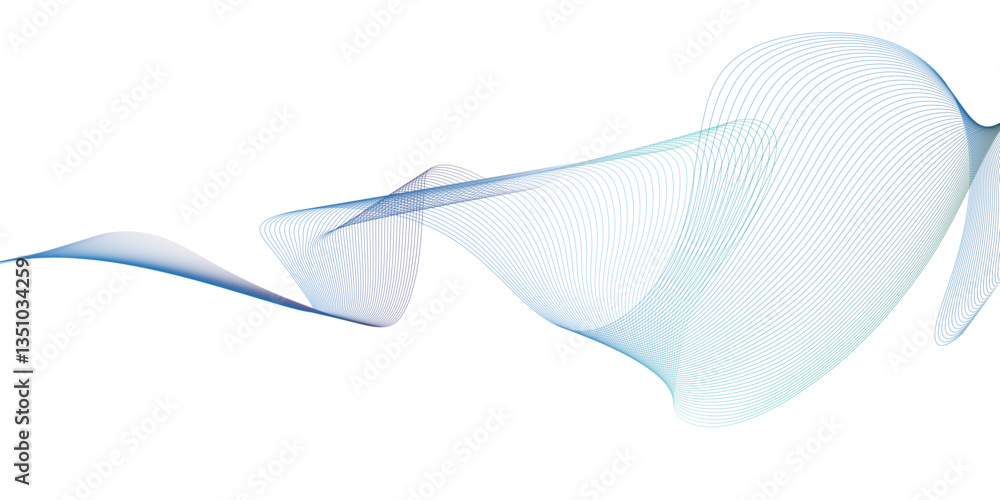 Abstract blue background with waves
