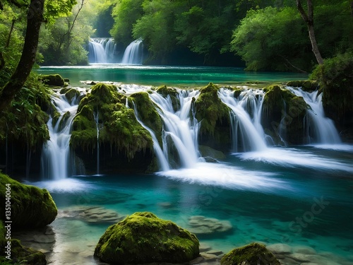 The Enchanting Beauty of Plitvice Waterfalls: A Spectacular Chain of 16 Terraced Lakes and Countless Cascades, Flowing Through Croatia’s Pristine, Emerald-Hued National Park