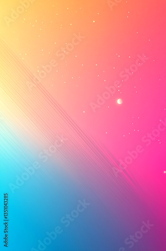 Colorful blurred background, pastel gradient colors with copy space, bright orange and blue hues, soft yellow to teal, smooth transition