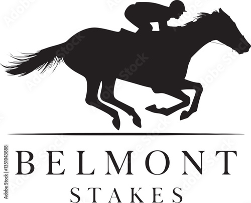 Belmont Stakes Horse Racing Logo Design
