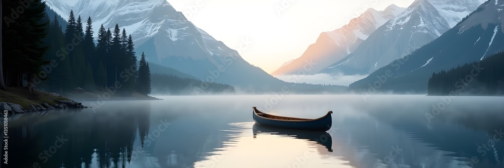 Serene Mountain Lake at Dawn Serene Mountain Lake at Dawn