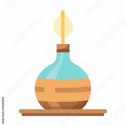 aromatherapy diffuser with wooden base