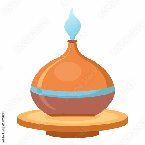 aromatherapy diffuser with wooden base