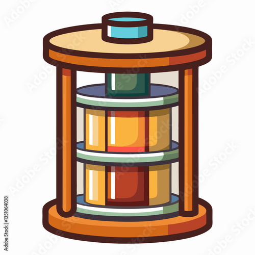 compact spice rack with rotating feature 