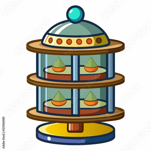 compact spice rack with rotating feature 