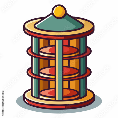 compact spice rack with rotating feature 