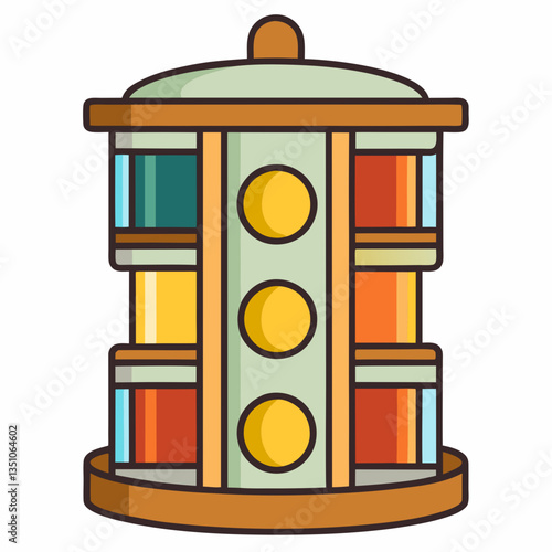 compact spice rack with rotating feature 