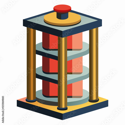 compact spice rack with rotating feature 