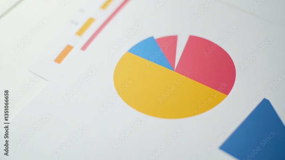 Fototapeta premium Abstract business diagram showcasing modern, clean design for professional concepts. 