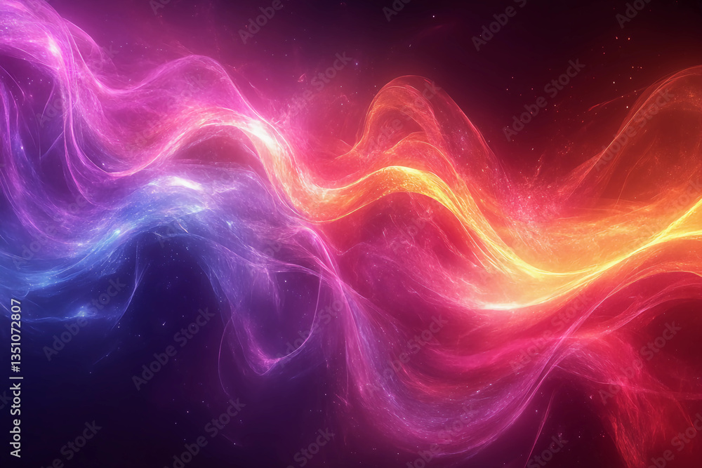 Abstract Design of Glowing Light Strands in Different Colors Intertwining to Represent Fate, Teamwork, and Character Classes in a Unified, Radiant Structure Abstract Design of Glowing Light Strands in Different Colors Intertwining to Represent Fate, Teamwork, and Character Classes in a Unified, Radiant Structure