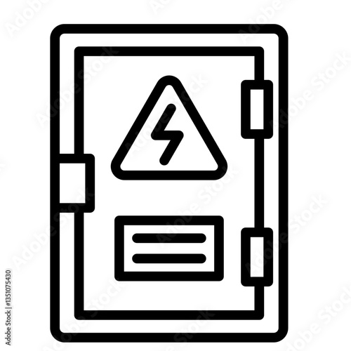 Electrical Panel  Icon Element For Design	