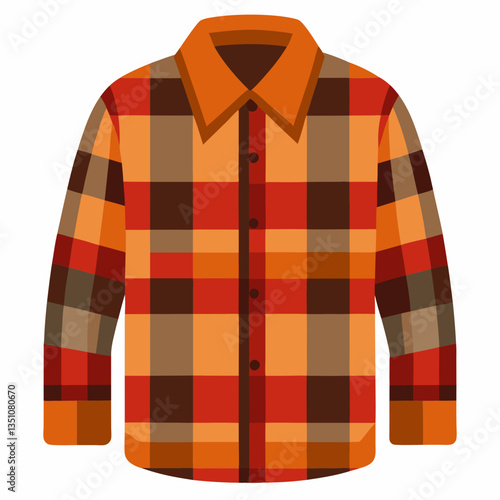soft flannel shirt with plaid pattern